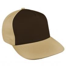 Black-Khaki Twill Snapback Skate Hat