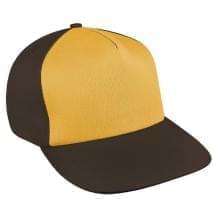 Athletic Gold-Black Wool Leather Skate Hat