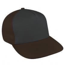 Dark Gray-Black Denim Slide Buckle Skate Hat