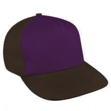 Purple-Black Brushed Slide Buckle Skate Hat