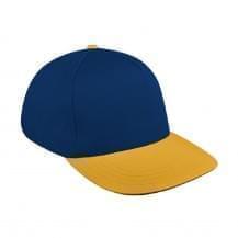 Navy-Athletic Gold Pro Knit Snapback Skate Hat