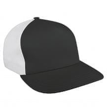 Dark Gray-White Organic Self Strap Skate Hat