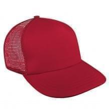 Red Brushed Front Slide Buckle Skate Hat