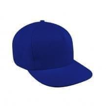 Royal Blue Canvas Leather Trucker