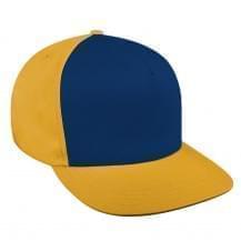Navy-Athletic Gold Wool Leather Trucker