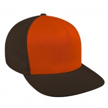 Blaze Orange-Black Alternate 5 Panel Hi Twill Slider Baseball Cap