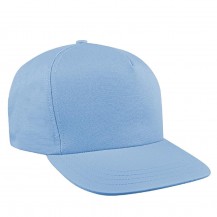 Solid 5 Panel Hi Wool Leather Baseball Cap