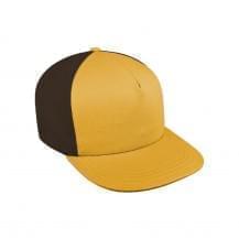 Athletic Gold-Black Twill Leather Trucker