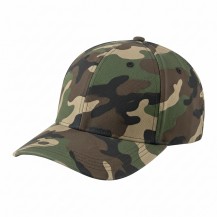 Olive Woodland Solid Flat Brim Woodland Snapback Baseball Cap