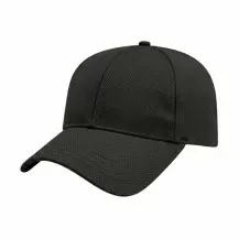 USA-made 6L Black Diamond Pro baseball cap, 3q view, manufactured in Newark NJ