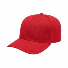 Red Solid Prostyle Pro Knit Buckle Baseball Cap