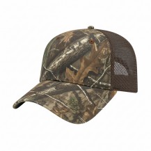 Brown Solid Lowstyle Rtree/Mesh Snapback Baseball Cap