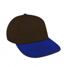Black-Royal Blue Alternating Lowstyle Twill Snapback Baseball Cap