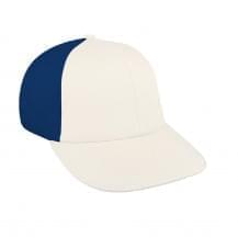 White-Navy Canvas Snapback Lowstyle