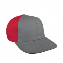 Light Gray-Red Domestic Snapback Prostyle