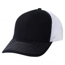 Stock Black / White Meshback Snapback