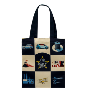 USA Made Full Bleed Canvas Flat Tote