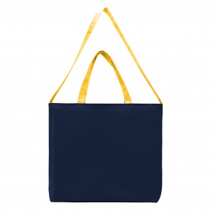 USA Made Navy/Gold Deluxe Dyed Canvas Shoulder Strap Gusset