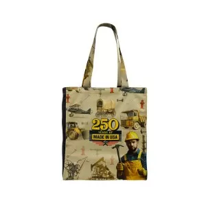 Printed Long Handle Zip Top Full Bleed Gusset