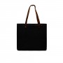 Leather Handle Dyed Canvas T Bottom