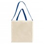 Natural Canvas T Bottom Pocket Shoulder Carry Tote