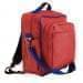 USA Made Poly Daypack Rucksacks, Red-Royal Blue, 1070-AZ3