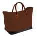 USA Made Canvas Leather Handle Totes, Brown-Black, 10899-CA9