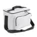 USA Made Nylon Poly Lunch Coolers, White-Black, 11001161-A3R