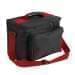 USA Made Nylon Poly Lunch Coolers, Black-Red, 11001161-AO2
