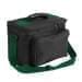 USA Made Nylon Poly Lunch Coolers, Black-Hunter Green, 11001161-AOV