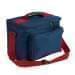 USA Made Nylon Poly Lunch Coolers, Navy-Red, 11001161-AW2