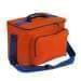 USA Made Nylon Poly Lunch Coolers, Orange-Royal Blue, 11001161-AX3
