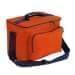 USA Made Nylon Poly Lunch Coolers, Orange-Navy, 11001161-AXZ