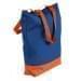 USA Made Poly Notebook Tote Bags, Royal Blue-Orange, 1AAMX1UA00