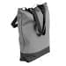 USA Made Poly Notebook Tote Bags, Grey-Black, 1AAMX1UA1R