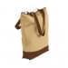 USA Made Poly Notebook Tote Bags, Khaki-Brown, 1AAMX1UA2S