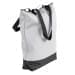 USA Made Poly Notebook Tote Bags, White-Black, 1AAMX1UA3R