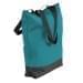 USA Made Poly Notebook Tote Bags, Turquoise-Black, 1AAMX1UA9R