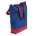 USA Made Canvas Portfolio Tote Bags, Royal Blue-Red, 1AAMX1UAF2