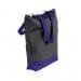 USA Made Canvas Portfolio Tote Bags, Black-Purple, 1AAMX1UAH1