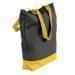 USA Made Canvas Portfolio Tote Bags, Black-Gold, 1AAMX1UAH5