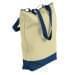USA Made Canvas Portfolio Tote Bags, Natural-Navy, 1AAMX1UAKZ