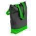 USA Made Poly Notebook Tote Bags, Black-Lime, 1AAMX1UAOY