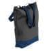 USA Made Poly Notebook Tote Bags, Black-Navy, 1AAMX1UAOZ