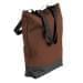 USA Made Poly Notebook Tote Bags, Brown-Black, 1AAMX1UAPR