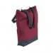 USA Made Poly Notebook Tote Bags, Burgundy-Graphite, 1AAMX1UAQT