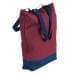 USA Made Poly Notebook Tote Bags, Burgundy-Navy, 1AAMX1UAQZ