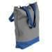 USA Made Poly Notebook Tote Bags, Graphite-Royal Blue, 1AAMX1UAR3
