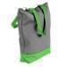 USA Made Poly Notebook Tote Bags, Graphite-Lime, 1AAMX1UARY