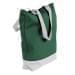 USA Made Poly Notebook Tote Bags, Hunter Green-White, 1AAMX1UAS4